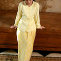 The Nusantara Collection Girl Kebaya Top with Embroidery Butter Yellow - Umbi