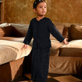 The Nusantara Collection Girl Kebaya Top with Embroidery Checked Black - Umbi