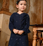 The Nusantara Collection Girl Kebaya Top with Embroidery Malam Print - Umbi