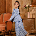 The Nusantara Collection Girl Kebaya Top with Embroidery Siang Print - Umbi