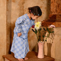 The Nusantara Collection Girl Kebaya Top with Embroidery Siang Print - Umbi