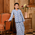 The Nusantara Collection Girl Kebaya Top with Embroidery Siang Print - Umbi