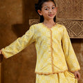 The Nusantara Collection Girl Kebaya Top with Embroidery Sinar Print - Umbi