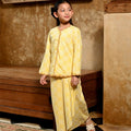 The Nusantara Collection Girl Kebaya Top with Embroidery Sinar Print - Umbi