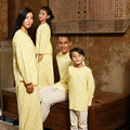 The Nusantara Collection Girl Kebaya Top with Embroidery Sinar Print - Umbi