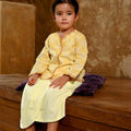 The Nusantara Collection Girl Kebaya Top with Embroidery Sinar Print - Umbi