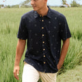 The Nusantara Collection Men Holiday Shirt Malam Print - Umbi