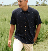 The Nusantara Collection Men Holiday Shirt Malam Print - Umbi