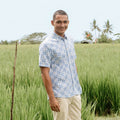 The Nusantara Collection Men Holiday Shirt Siang Print - Umbi