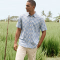 The Nusantara Collection Men Holiday Shirt Siang Print - Umbi
