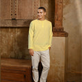 The Nusantara Collection Men Long Sleeve Kurta Butter Yellow - Umbi