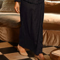 The Nusantara Collection Women Classic Skirt Checked Black - Umbi