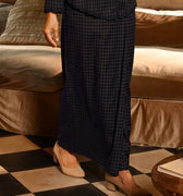 The Nusantara Collection Women Classic Skirt Checked Black - Umbi