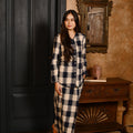 The Nusantara Collection Women Classic Skirt Checked Navy - Umbi