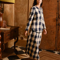 The Nusantara Collection Women Classic Skirt Checked Navy - Umbi