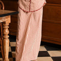 The Nusantara Collection Women Classic Skirt Checked Red - Umbi