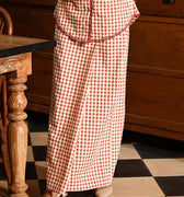 The Nusantara Collection Women Classic Skirt Checked Red - Umbi