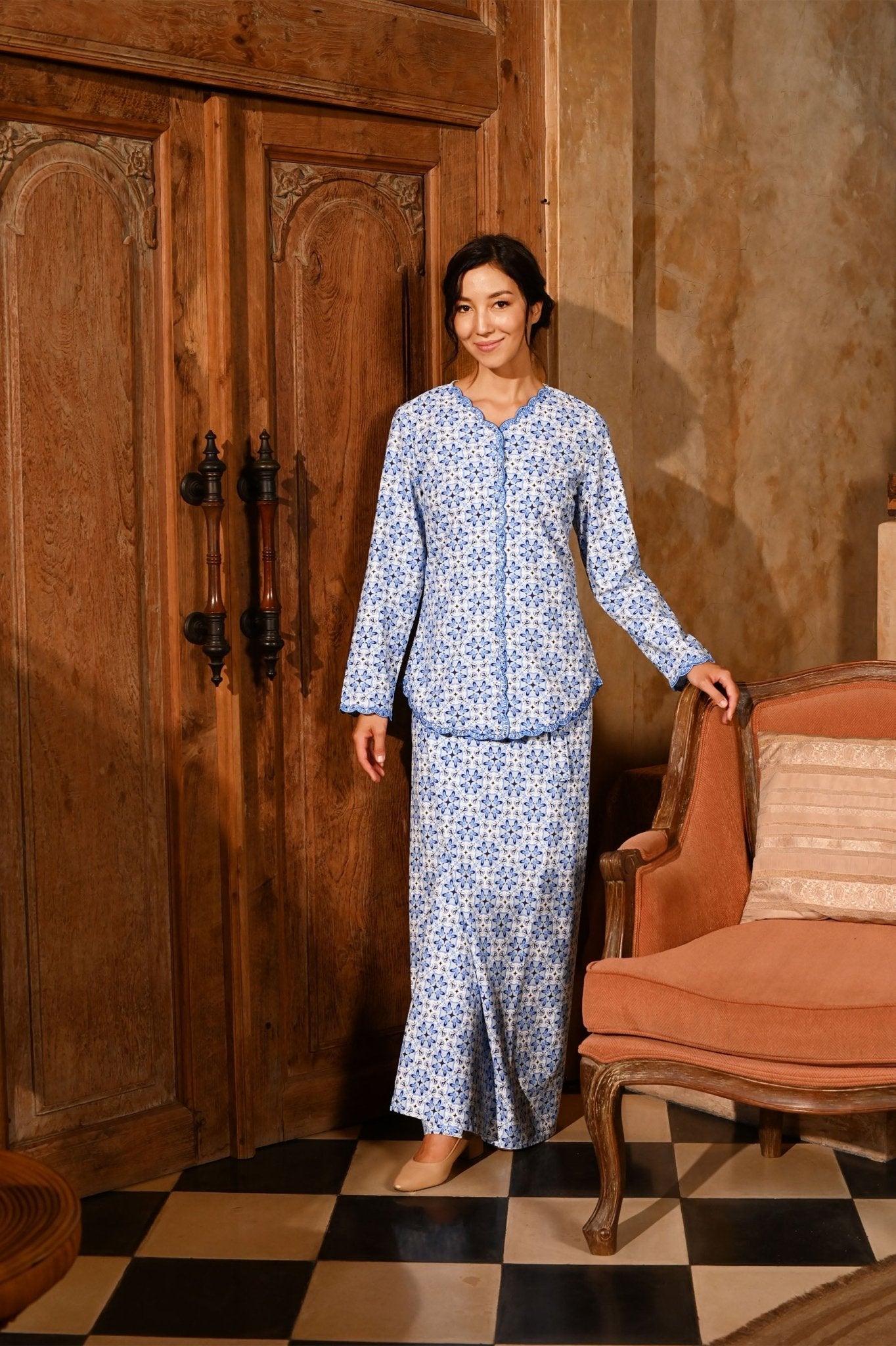 The Nusantara Collection Women Pareo Skirt Siang Print - Umbi
