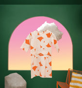 The Oasis Baby Kurung Dress with Scallop Embroidery Desert Print - Umbi