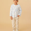 The Oasis Boy Kurta Mirage Print - Umbi