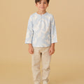 The Oasis Boy Kurta Mirage Print - Umbi