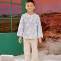 The Oasis Boy Kurta Mirage Print - Umbi