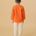 The Oasis Boy Kurta Orange - Umbi