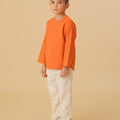 The Oasis Boy Kurta Orange - Umbi