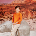 The Oasis Boy Kurta Orange - Umbi