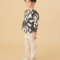 The Oasis Boy Kurta Shadow Print - Umbi