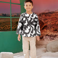The Oasis Boy Kurta Shadow Print - Umbi