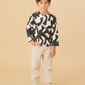 The Oasis Boy Kurta Shadow Print - Umbi