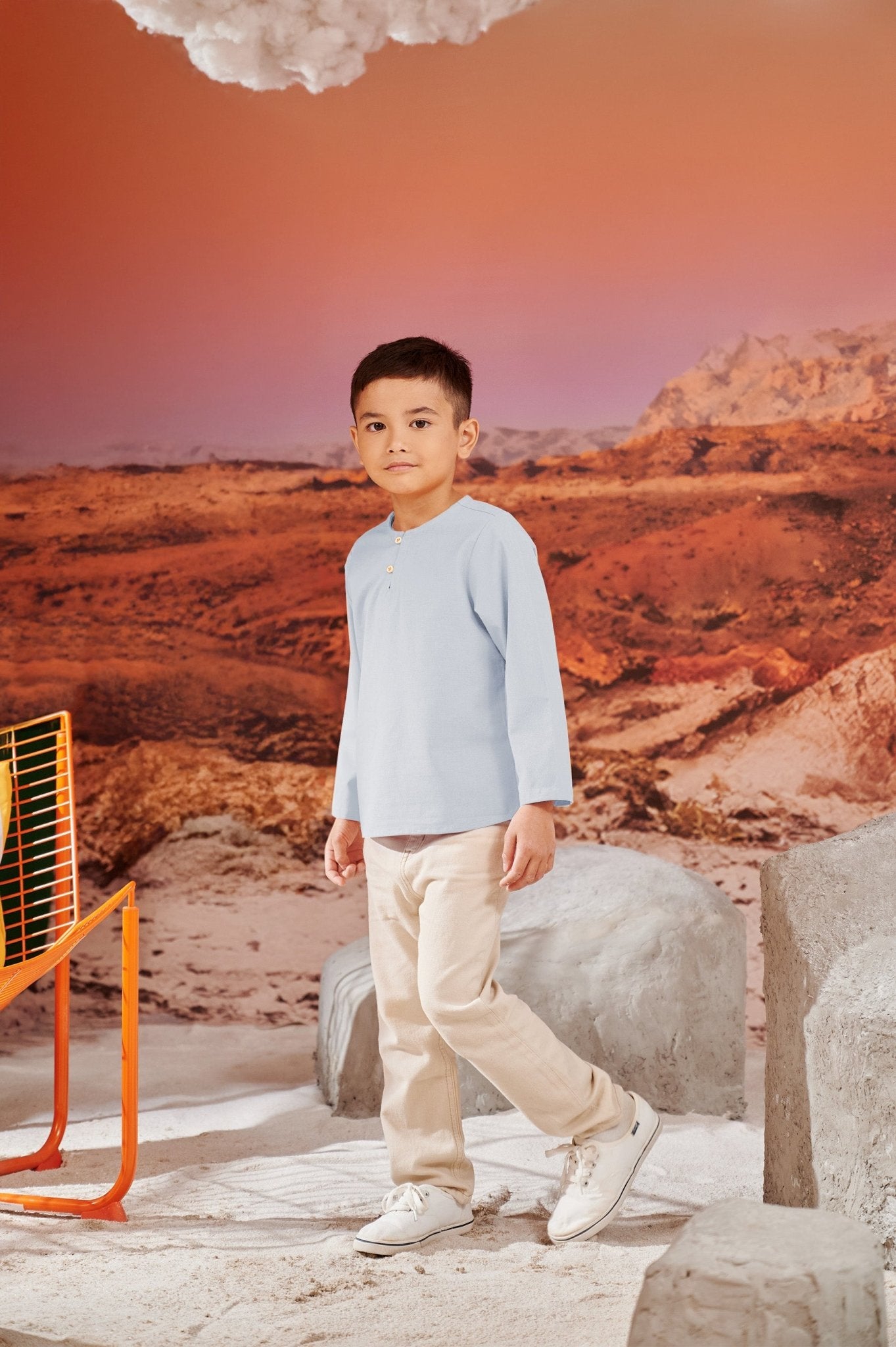 The Oasis Boy Kurta Sky Blue - Umbi