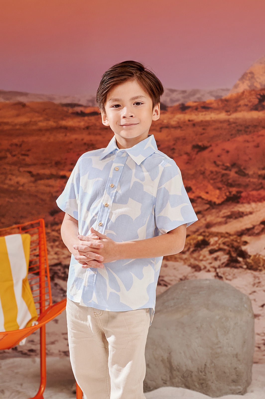 The Oasis Boy Sunday Shirt Mirage Print - Umbi