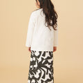 The Oasis Girl Kurung Top White - Umbi