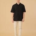 The Oasis Men Holiday Shirt Black - Umbi