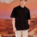 The Oasis Men Holiday Shirt Black - Umbi