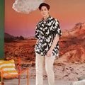 The Oasis Men Holiday Shirt Shadow Print - Umbi