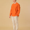 The Oasis Men Kurta Orange - Umbi