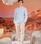 The Oasis Men Kurta Sky Blue - Umbi