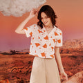 The Oasis Women Casual Blouse Desert Print - Umbi