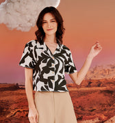 The Oasis Women Casual Blouse Shadow Print - Umbi