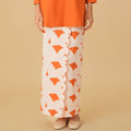 The Oasis Women Classic Skirt with Scallop Embroidery Desert Print - Umbi