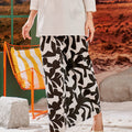 The Oasis Women Classic Skirt with Scallop Embroidery Shadow Print - Umbi