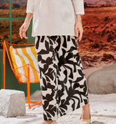 The Oasis Women Classic Skirt with Scallop Embroidery Shadow Print - Umbi