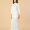 The Oasis Women Column Skirt with Back Pleats Mirage Print - Umbi
