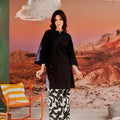 The Oasis Women Long Kurung Blouse Black - Umbi