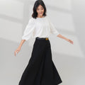 The Office Runway Women Flare Cut Pants Black - Umbi
