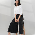 The Office Runway Women Flare Cut Pants Black - Umbi