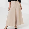 The Office Runway Women Flare Cut Pants Brown - Umbi